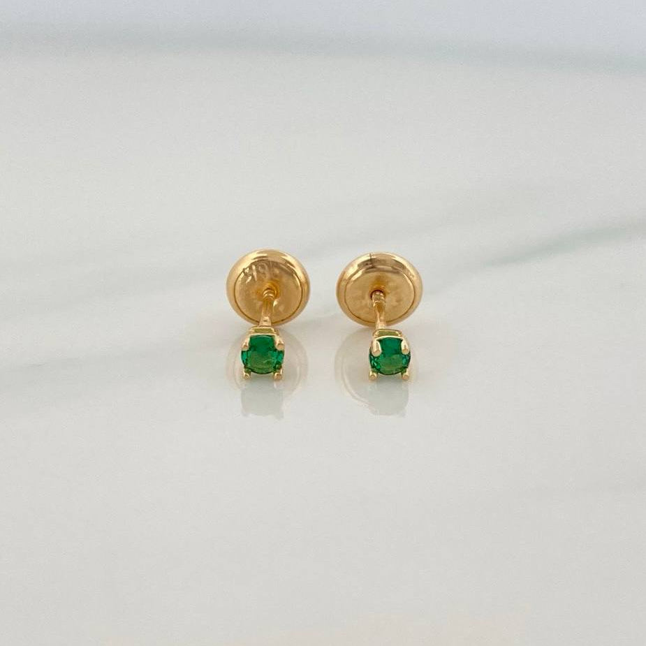 Topos Cuatro Garras 0.55gr / 2.8mm Oro Amarillo 18K %