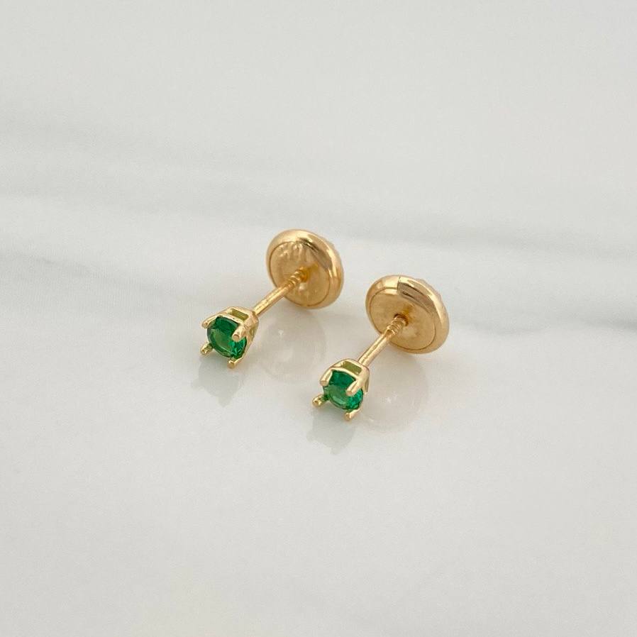 Topos Cuatro Garras 0.55gr / 2.8mm Oro Amarillo 18K %