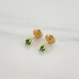 Topos Cuatro Garras 0.55gr / 2.8mm Oro Amarillo 18K %