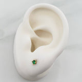 Topos Cuatro Garras 0.55gr / 2.8mm Oro Amarillo 18K %