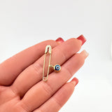 Dije Clip Ojo Turco 1gr / 1 1/4 in / Oro Amarillo +4 18K