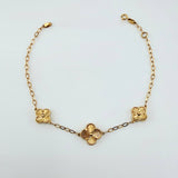 Pulso Cajón Trebol Diamantado 3.65gr / 7 3/4 in / 11.2mm Oro Amarillo Nac.Esp. 18K ©