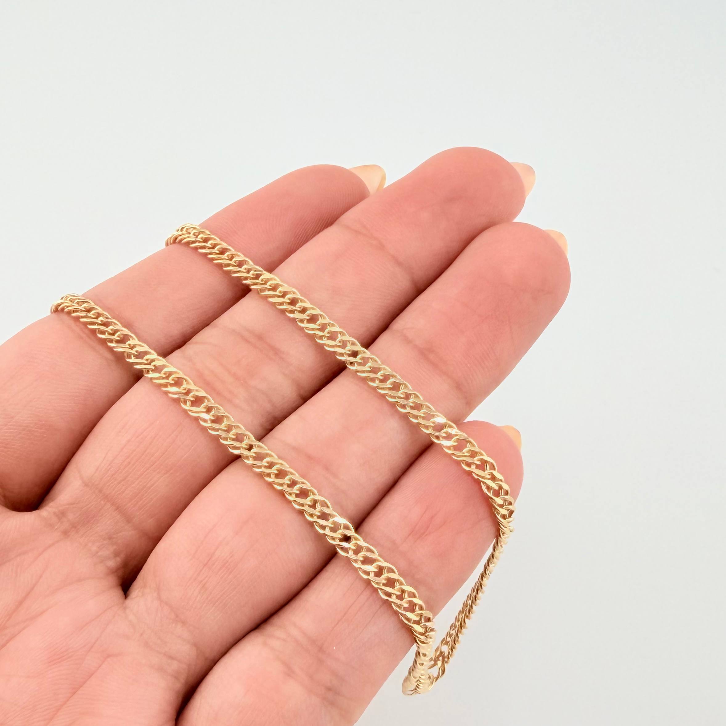 Cadena Garibaldi 5.3gr / 23 1/2 in / 3.2mm Oro Amarillo +3 18K