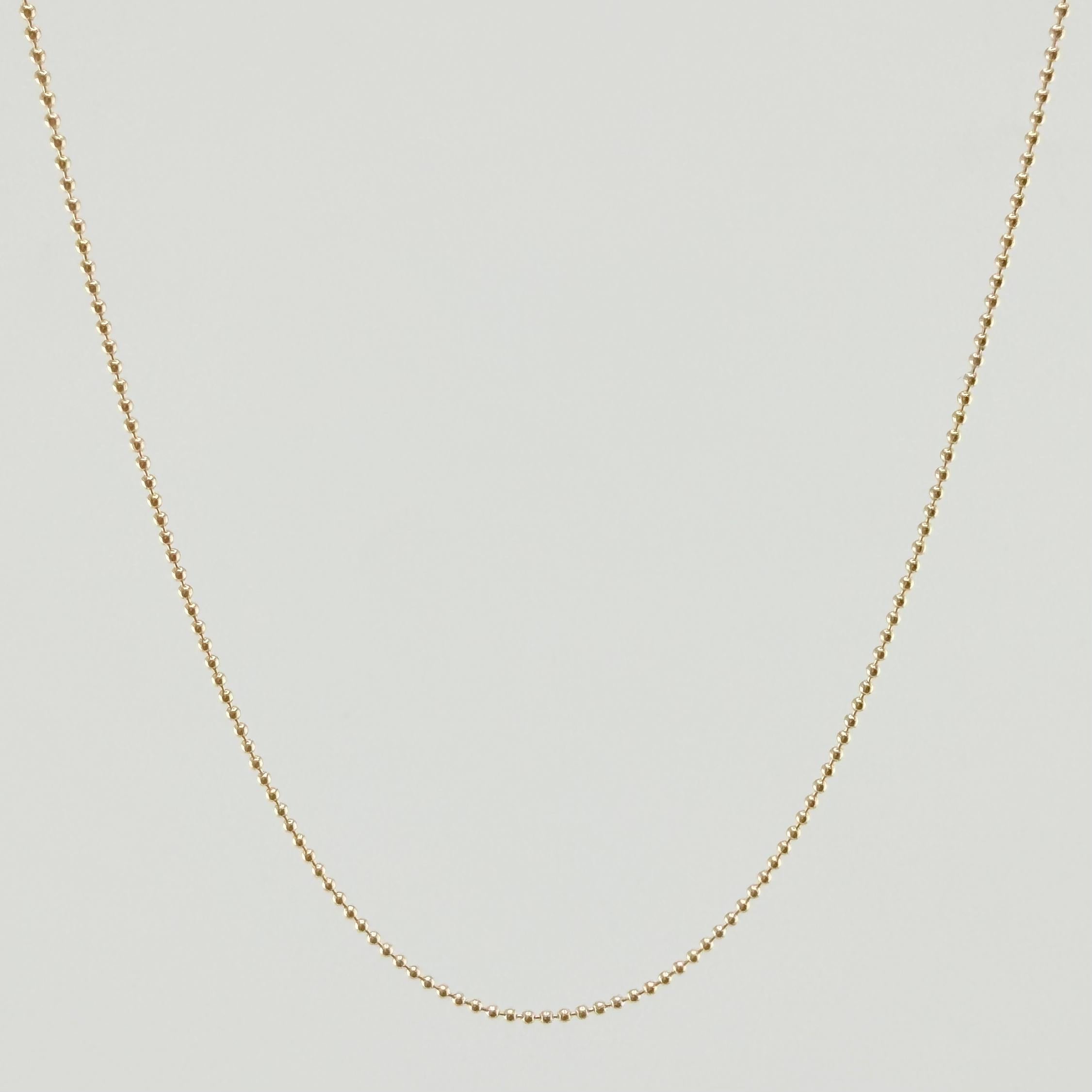 Cadena Militar 2.2gr / 19 3/4 in / 1mm Oro Amarillo +3 18K