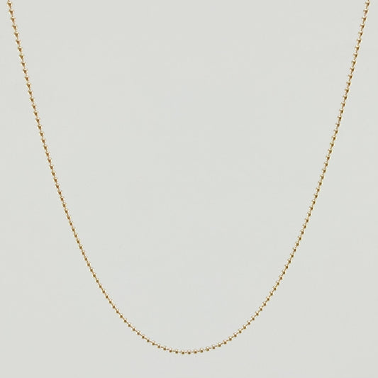 Cadena Militar 2.25gr / 19 3/4 in / 1mm Oro Amarillo +3 18K