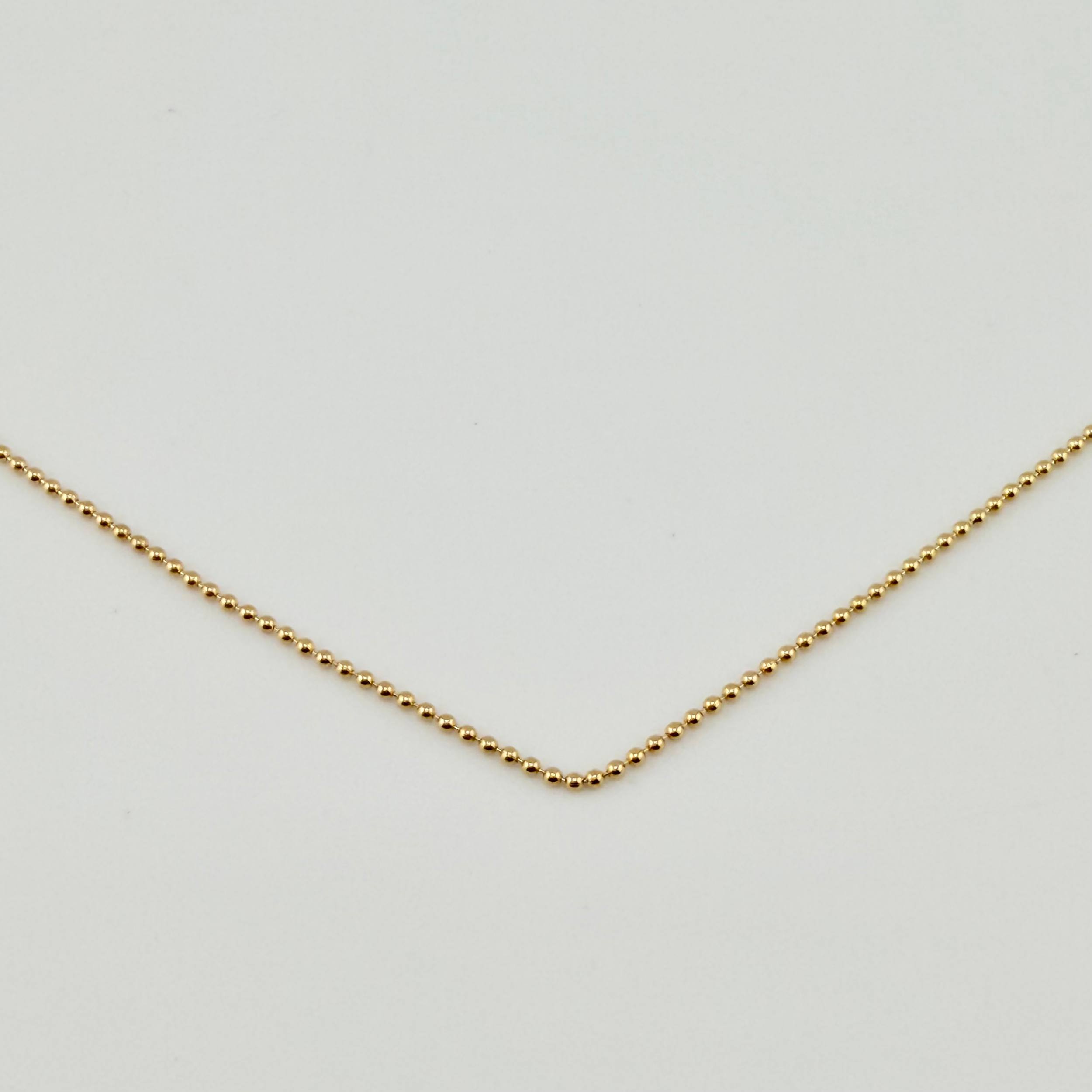 Cadena Militar 2.2gr / 19 3/4 in / 1mm Oro Amarillo +3 18K