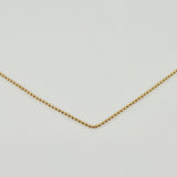 Cadena Militar 2.2gr / 19 3/4 in / 1mm Oro Amarillo +3 18K