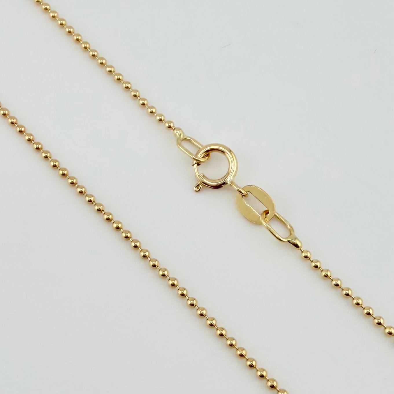 Cadena Militar 2.25gr / 19 3/4 in / 1mm Oro Amarillo +3 18K *