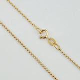 Cadena Militar 2.2gr / 19 3/4 in / 1mm Oro Amarillo +3 18K