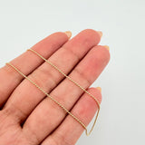 Cadena Militar 2.25gr / 19 3/4 in / 1mm Oro Amarillo +3 18K *