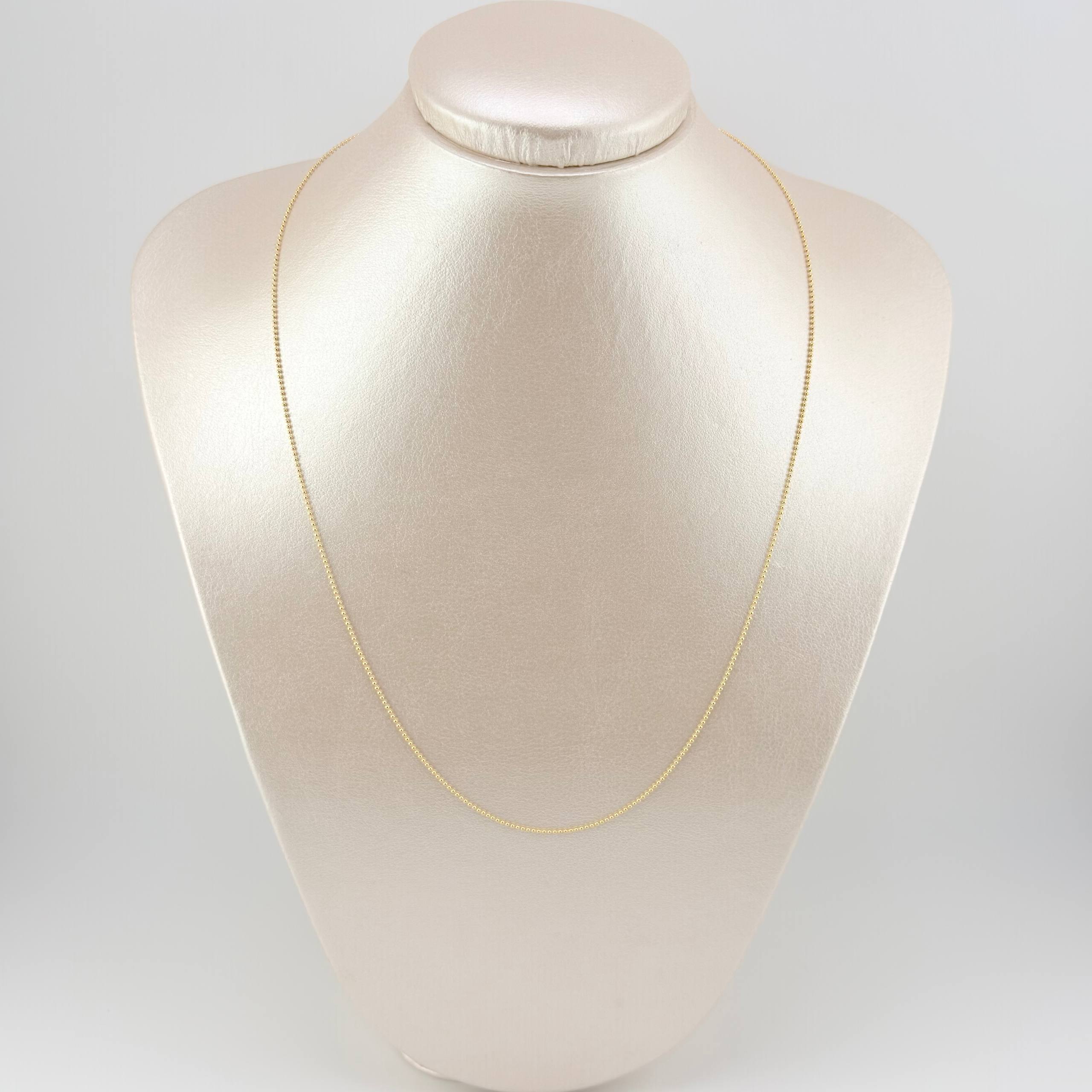 Cadena Militar 2.2gr / 19 3/4 in / 1mm Oro Amarillo +3 18K