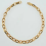 Pulso Cajon 9.15gr / 7 3/4 in / 4.3mm Oro Amarillo Nac.Esp. 18K ©