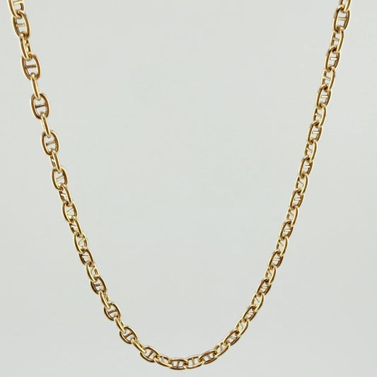 Cadena Escalera Volga 11.4gr / 23 1/2 in / 3.9mm Oro Amarillo +3 18K *