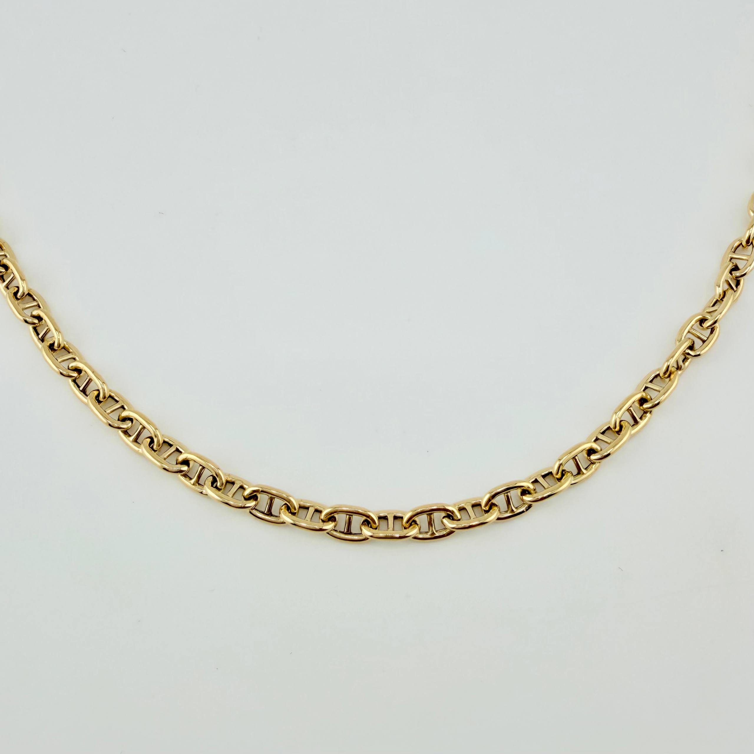 Cadena Escalera Volga 9.6gr / 19 3/4 in / 3.9mm Oro Amarillo +3 18K *