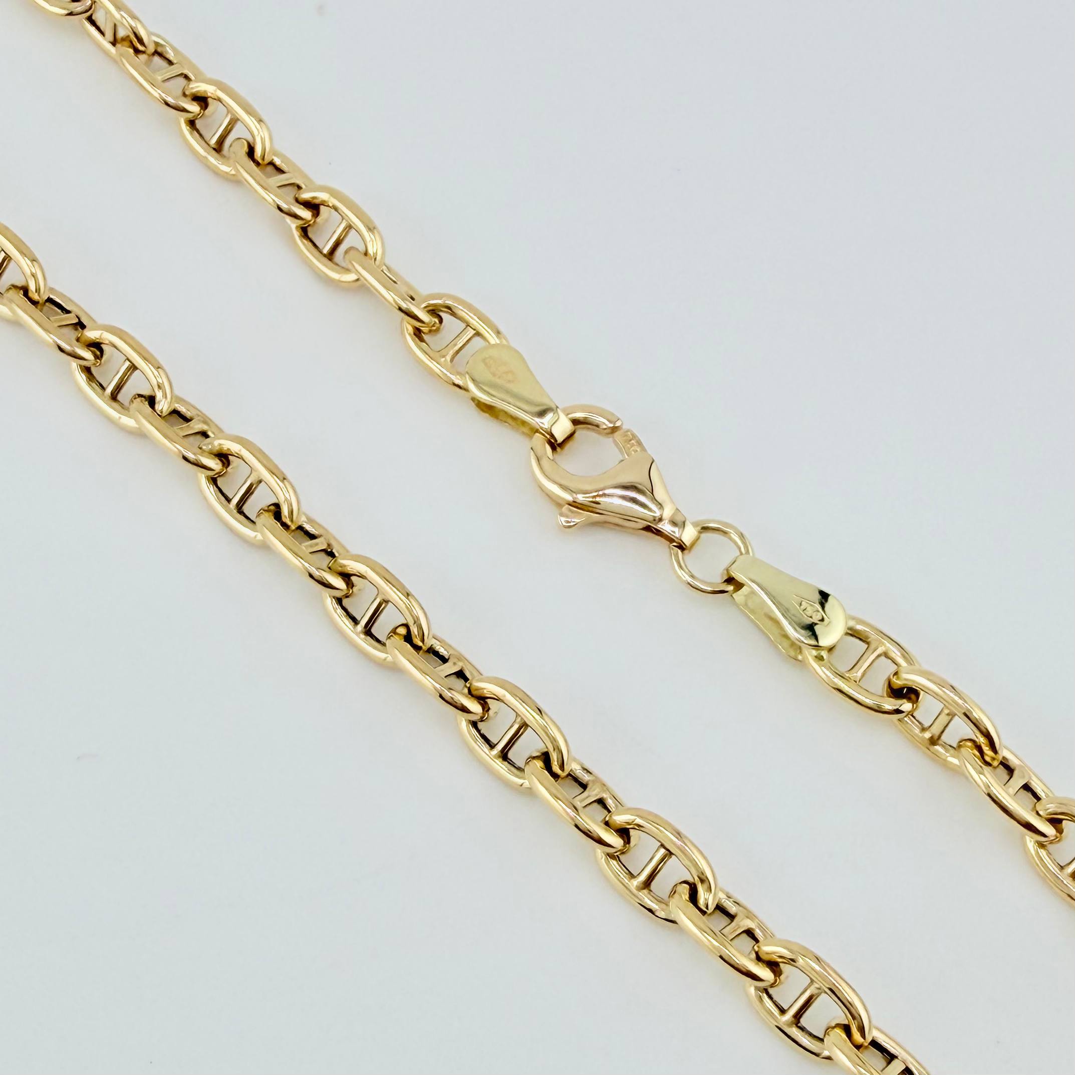 Cadena Escalera Volga 11.4gr / 23 1/2 in / 3.9mm Oro Amarillo +3 18K *