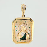 Dije San Judas 11.55gr / 1 3/4 in / Dos Oros Amarillo Blanco 18K ©