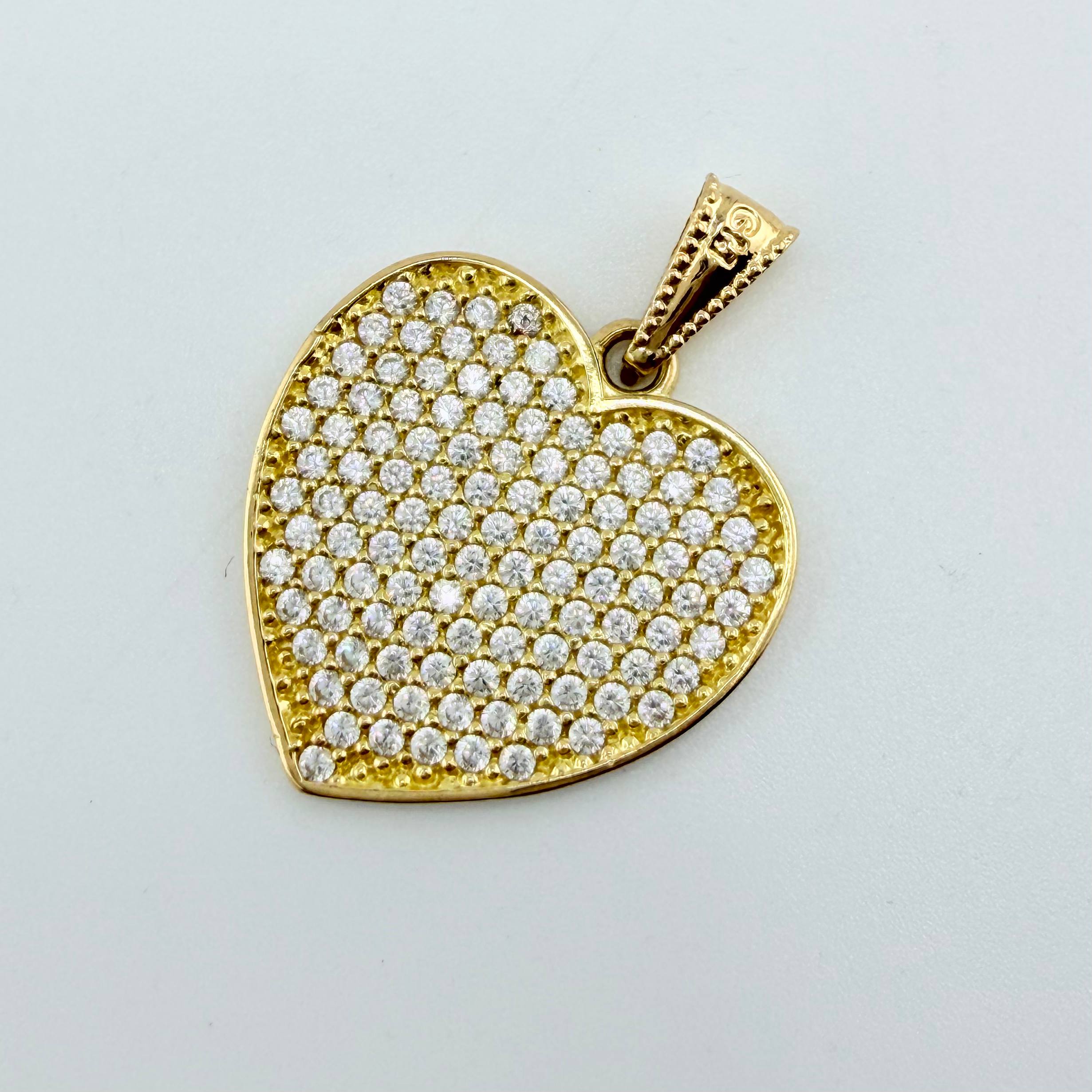 Dije Corazon 3.35gr / 1 in / Oro Amarillo 18K