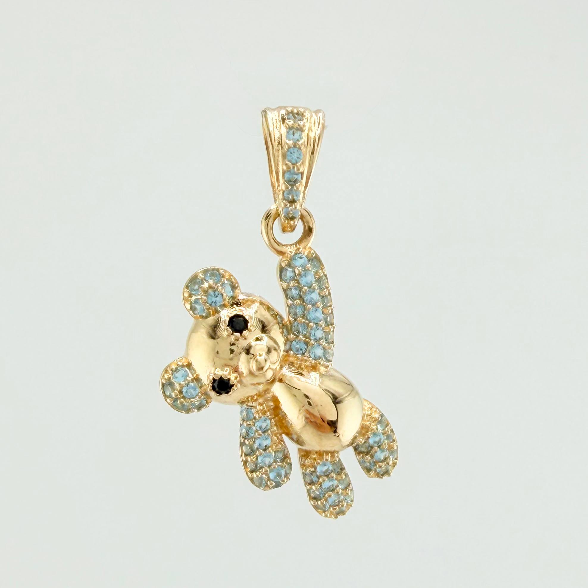 Dije Oso Mano Arriba 2.4gr / 1 in / Oro Amarillo 18K ©