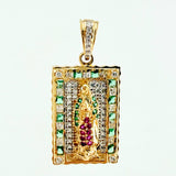 Dije Virgen Guadalupe 4.1gr / 1 1/4 in / Oro Amarillo 18K ©