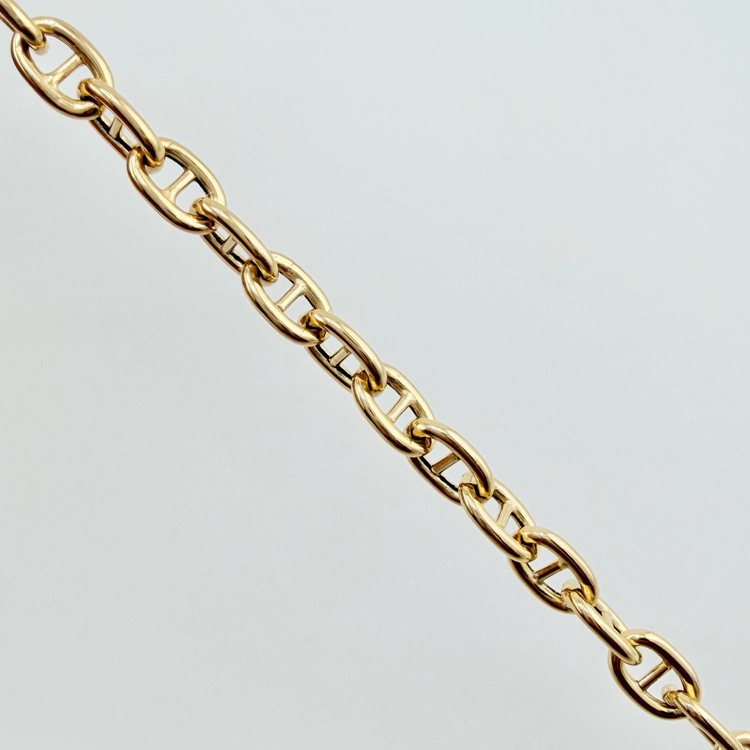 Cadena Escalera Volga 11.5gr / 23 1/2 in / 3.8mm Oro Amarillo +3 18K