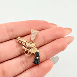 Dije Pistola Movil 4.1gr / 1 in / Oro Amarillo 18K