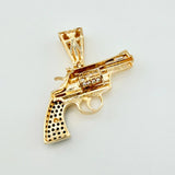 Dije Pistola Movil 3.95gr / 1 in / Oro Amarillo 18K ©