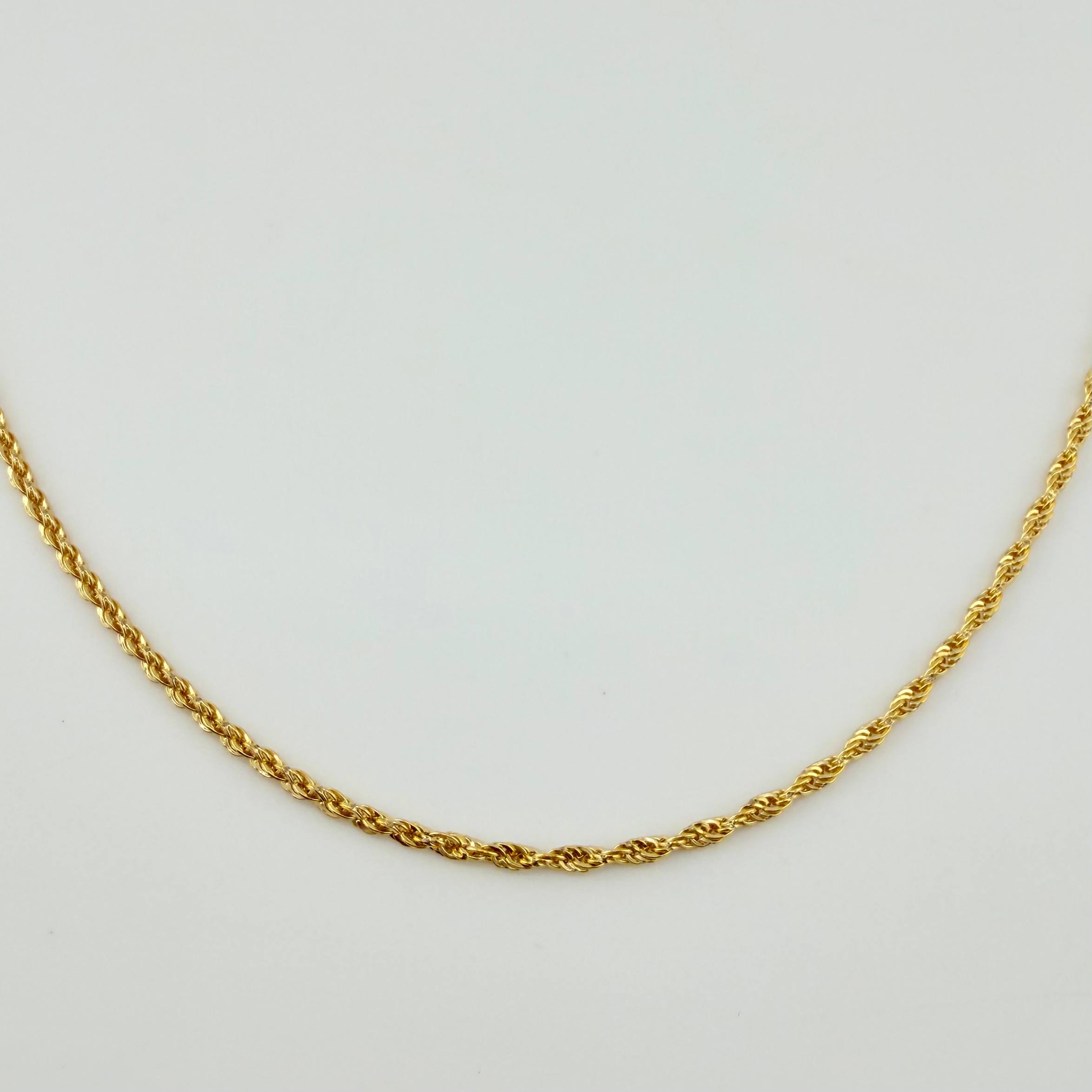 Cadena Lazo 0.85gr / 17 3/4 in / 1.2mm Oro Amarillo +3 18K