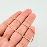 Cadena Lazo 0.85gr / 17 3/4 in / 1.2mm Oro Amarillo +3 18K ©