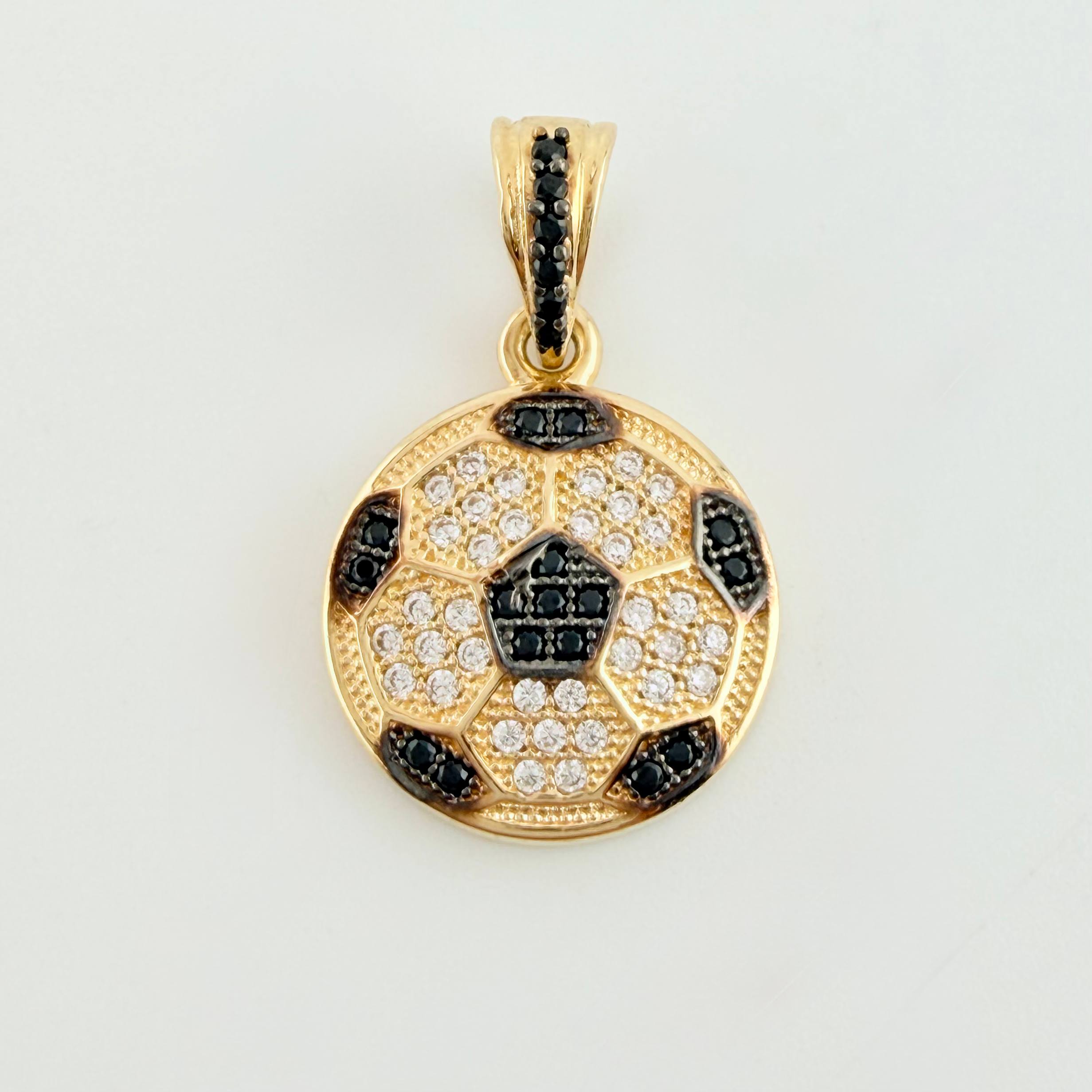 Dije Balon Futbol 2.8gr / 3/4 in / Oro Amarillo 18K
