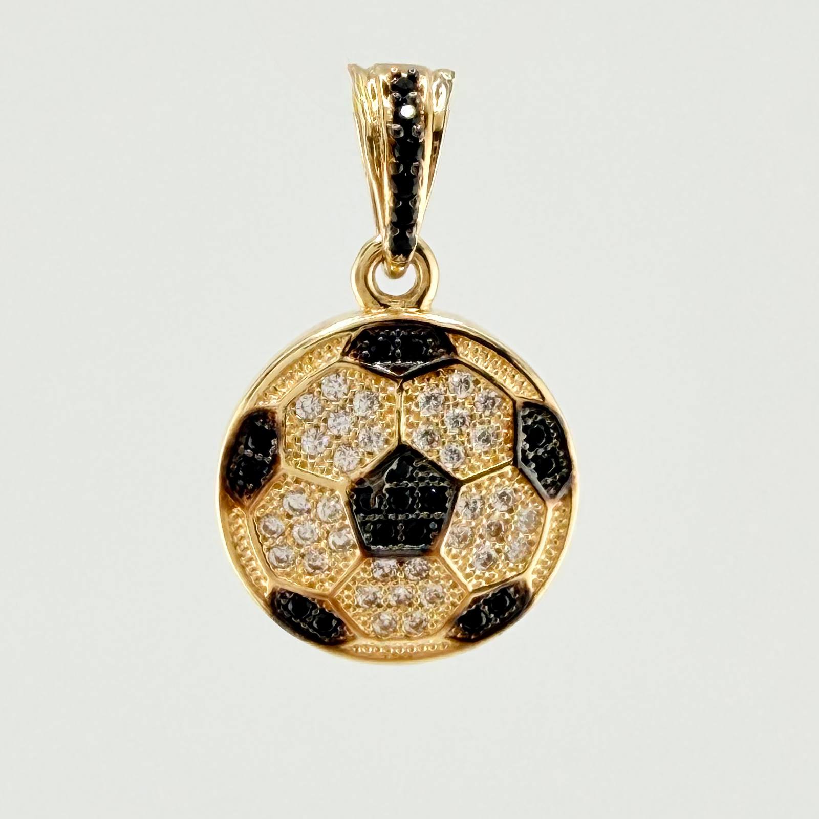 Dije Balon Futbol 2.75gr / 3/4 in / Oro Amarillo 18K ©