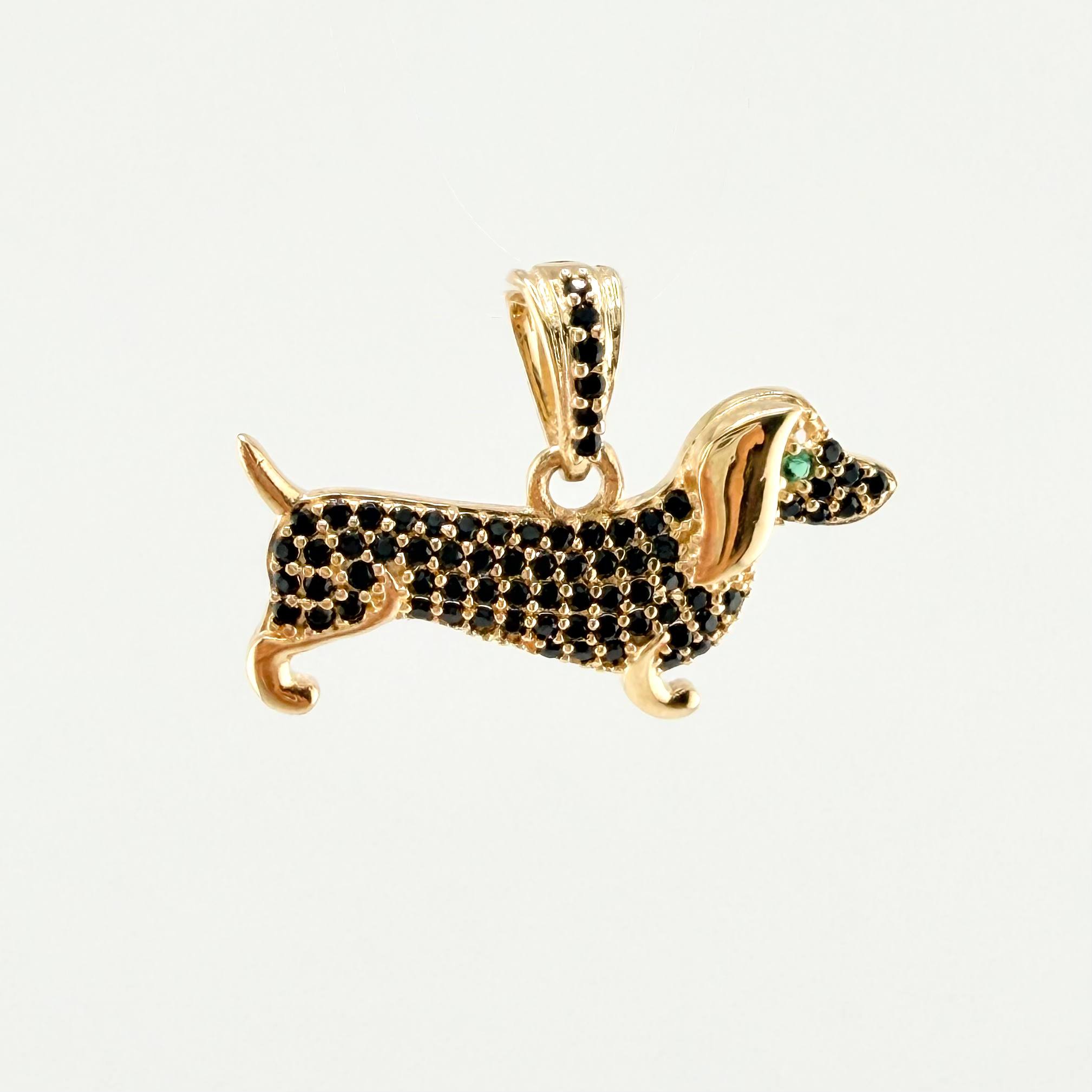 Dije Perro Salchicha 2.1gr / 3/4 in / Oro Amarillo 18K ©