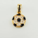 Dije Balon Futbol 1.35gr / 3/4 in / Oro Amarillo 18K