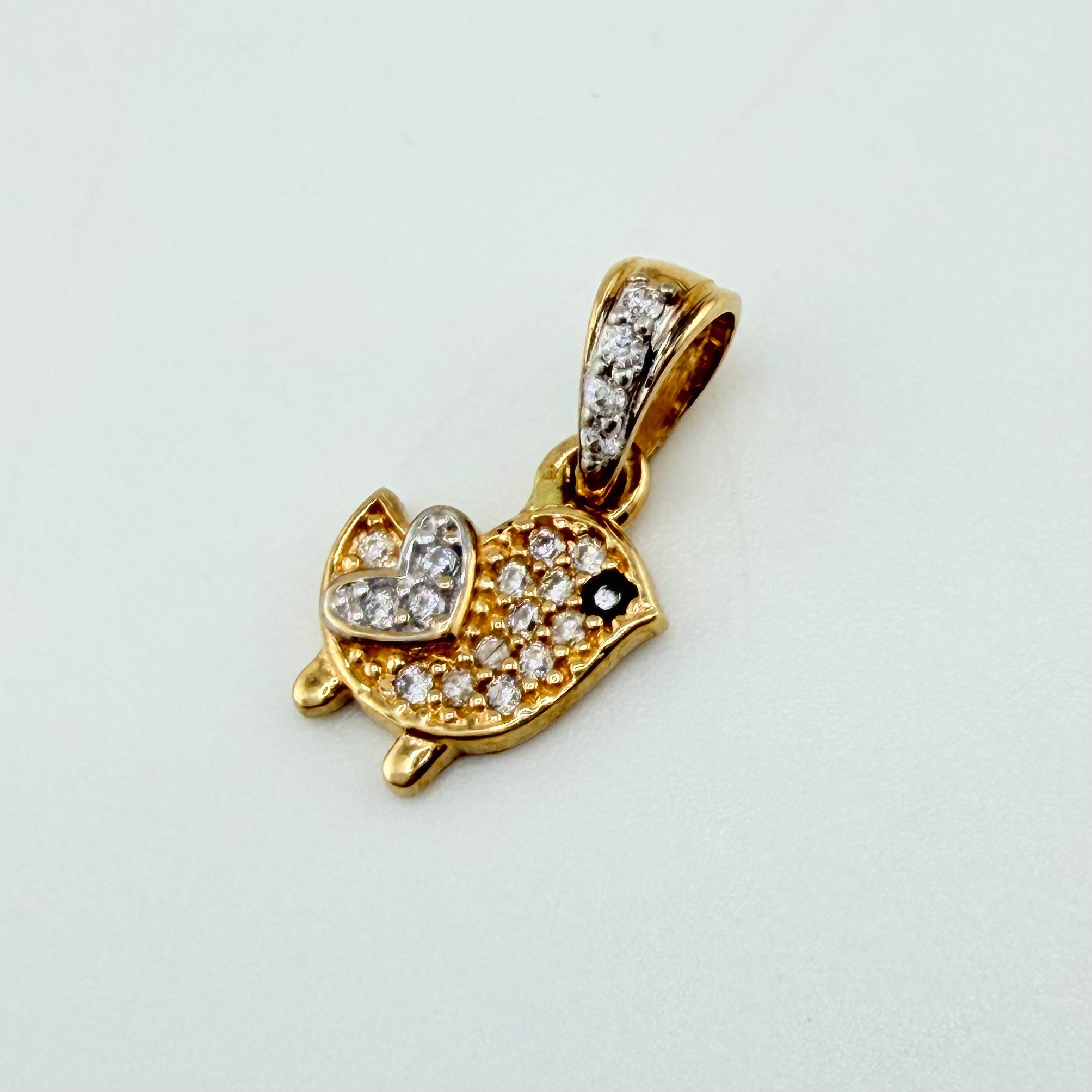 Dije Pajarito 0.95gr / 1/2 in / Oro Amarillo 18K ©