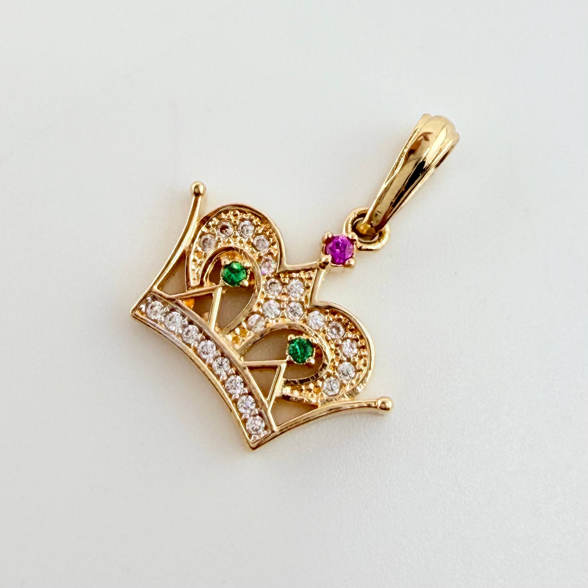 Dije Corona 1.9gr / 3/4 in / Oro Amarillo 18K ©
