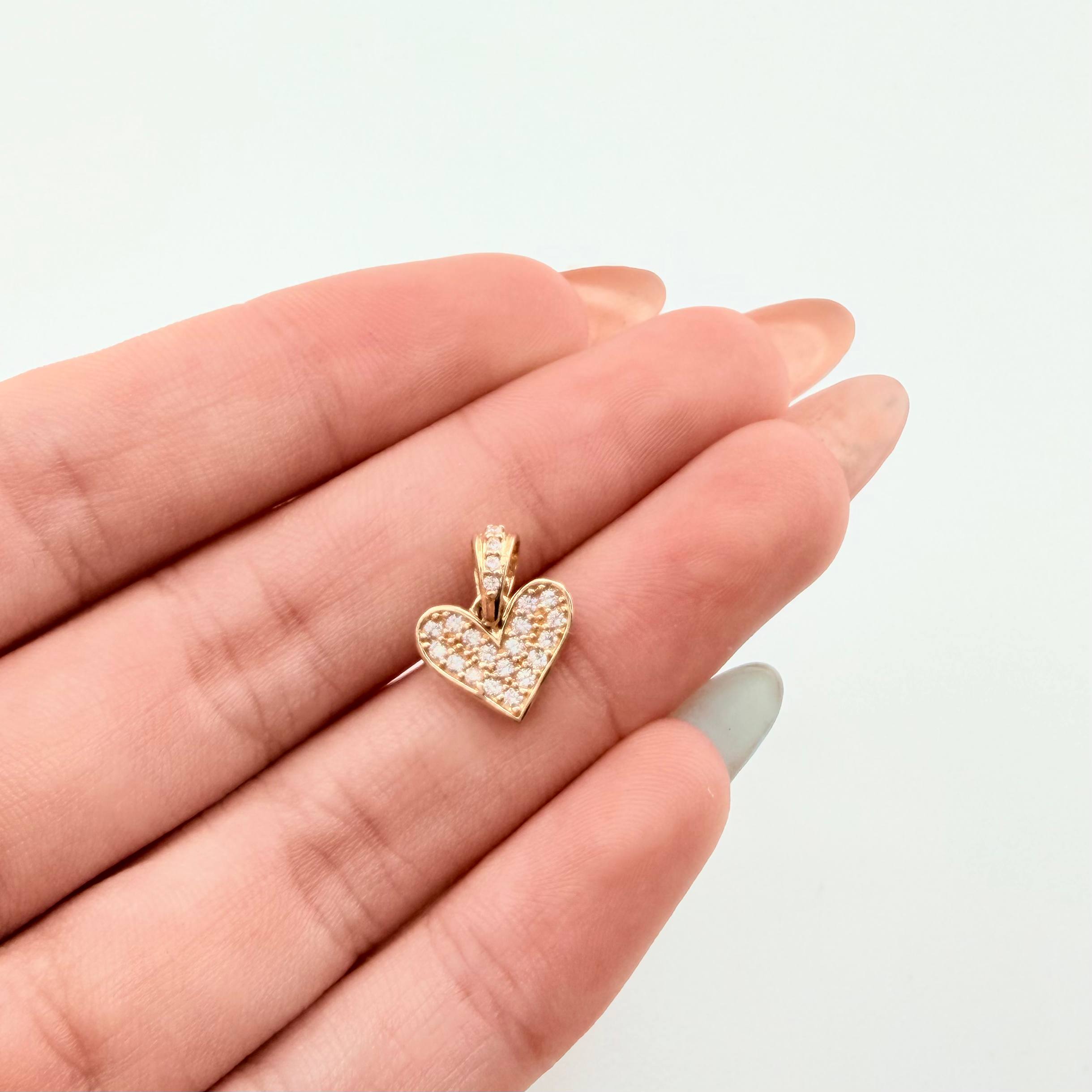 Dije Corazon 1.05gr / 1/2 in / Oro Amarillo 18K ©