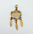 Dije Corazon Atrapasueños 1.45gr / 1 in / Oro Amarillo 18K