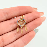 Dije Corazon Atrapasueños 1.5gr / 1 in / Oro Amarillo 18K ©