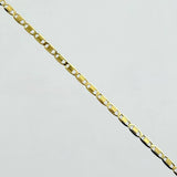 Cadena Plana 1.35gr / 17 3/4 in / 1.4mm Oro Amarillo +3 18K ©