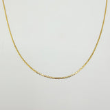 Cadena Plana 1.5gr / 17 3/4 in / 1.3mm Oro Amarillo +3 18K