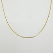 Cadena Plana 1.35gr / 15 3/4 in / 1.3mm Oro Amarillo +3 18K