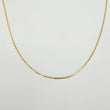Cadena Plana 1.55gr / 17 3/4 in / 1.3mm Oro Amarillo +3 18K