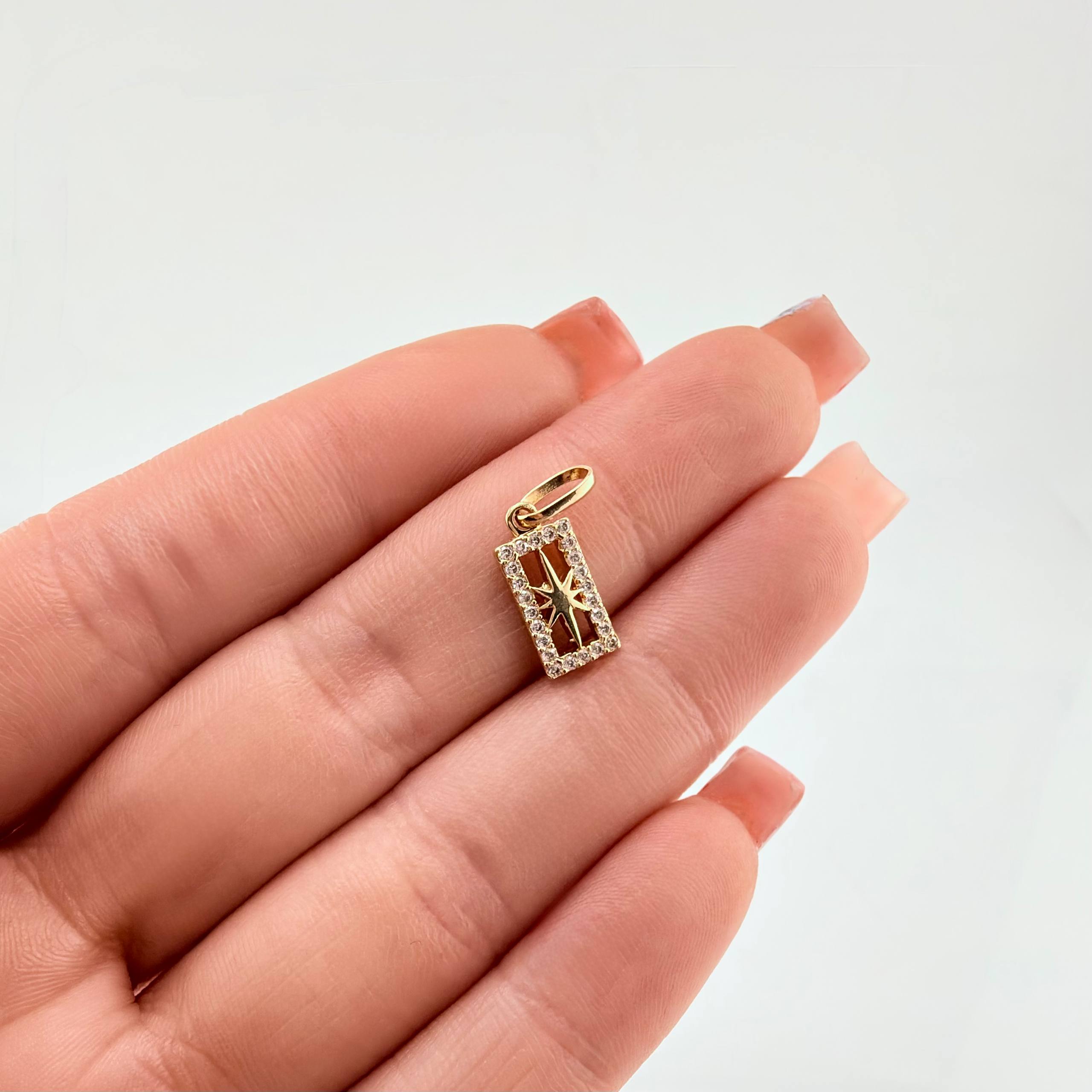 Dije Estrella Cardinal 1.05gr / 3/4 in / Oro Amarillo 18K