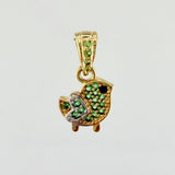Dije Pajarito 0.95gr / 1/2 in / Dos Oros Amarillo Blanco 18K