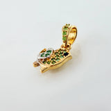 Dije Pajarito 0.95gr / 1/2 in / Dos Oros Amarillo Blanco 18K