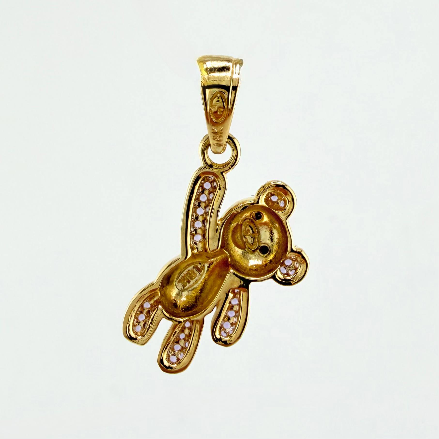 Dije Oso Mano Arriba 2.55gr / 1 in / Oro Amarillo 18K