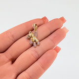 Dije Oso Mano Arriba 2.55gr / 1 in / Oro Amarillo 18K