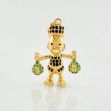 Dije Pato Bolsa Dinero 4.4gr / 1 1/2 in / Oro Amarillo 18K