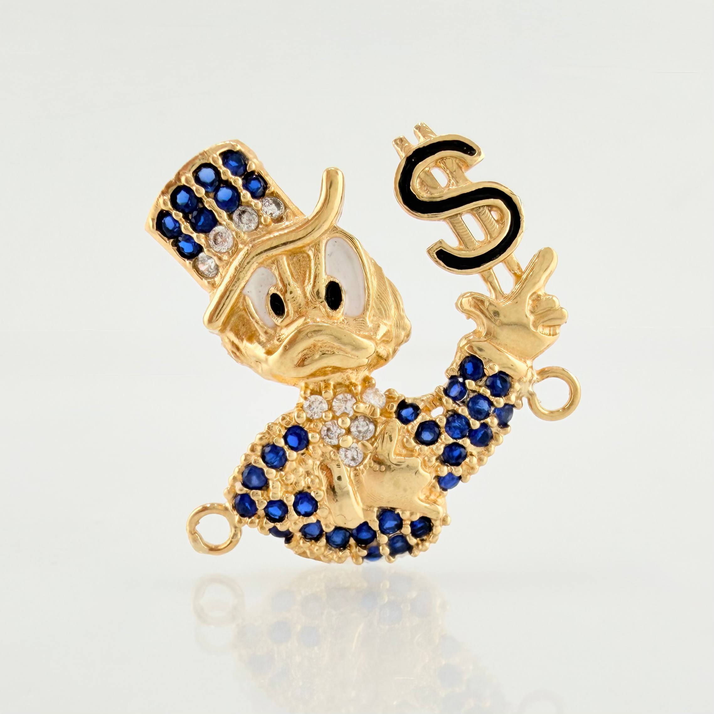 Herraje Pato Inspirado 4.05gr / 3/4 in / Oro Amarillo 18K