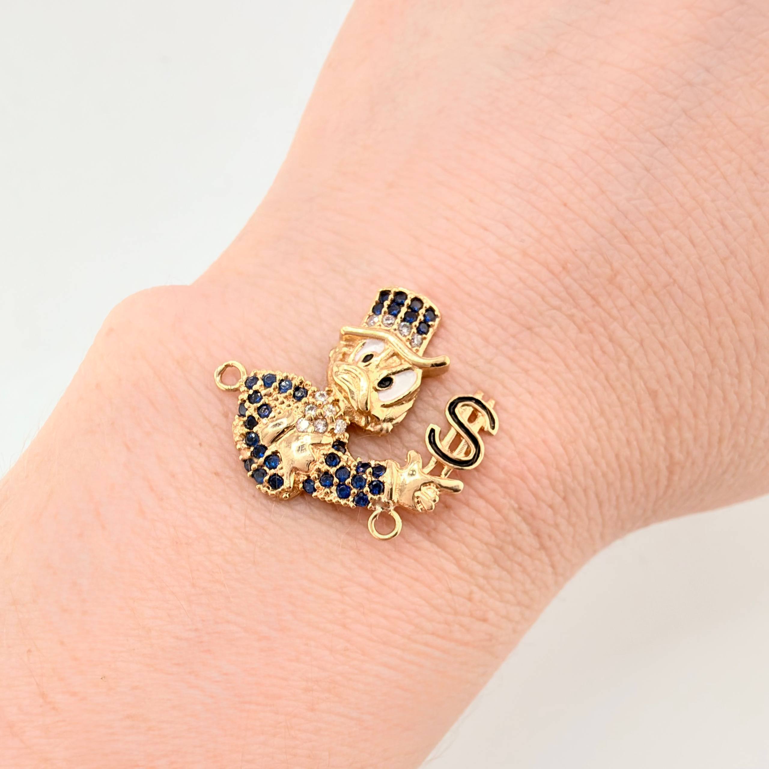 Herraje Pato Inspirado 4.05gr / 3/4 in / Oro Amarillo 18K