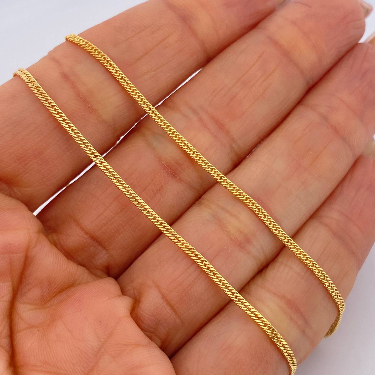 Cuban Links Reticulated 1.8gr / 45cm / +3 18K Gold &